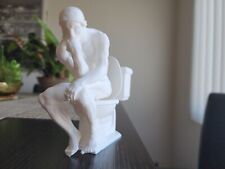 Thinker Toilet Figure - Unique 3D Printed Bathroom Décor - (4.5