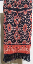 Antique Hand-Loomed Sumba Indonesia IKAT Runner / Wall Decor / Shawl 19