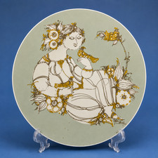 Bjorn Wiinblad Rosenthal semiramis Scandinavian Porcelain Large Plate. 13