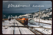 R DUPLICATE SLIDE - Great Northern GN 365 Passenger Action in Snow picture