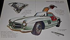 GULLWING ~ Mercedes Benz 300SL Automobile Illustrated Collectible Article Print picture