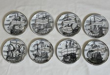 Piero Fornasetti Coasters Velieri/Tall Ships Vintage 1950's Bonwit Teller Milano picture