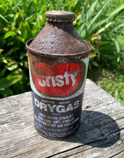 vintage Cristy Drygas metal can anti-freeze anti-smog solvent Summer Winter picture