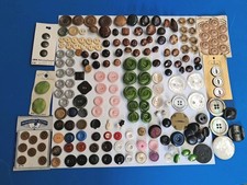 Vintage Button Lot Some On Cards picture