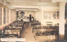 J69/ Warren Ohio RPPC Postcard c1910 Carbon Lamp Works Caf� Interior 417 picture