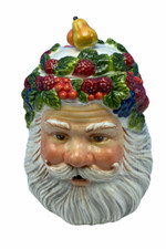 WONDERFUL 2001 DEPARTMENT 56 FATHER CHRISTMAS SANTA CANDLE HOLDER PEGGY TOOLE picture