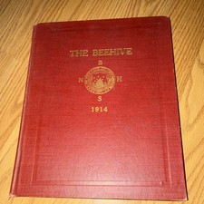 The Beehive 1914 New Britain High School Yearbook Original Senior Class picture