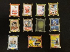 Lot Of 11 Vintage Disney Movie Poster Pins Bambi Dumbo Pinocchio Snow White Pan picture
