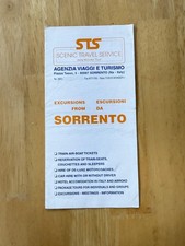 Vintage 1995 STS Scenic Travel Service Sorrento Excursions Brochure Italy picture