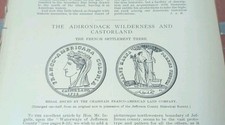 The Adirondack Wilderness And Castorland Ephemera picture