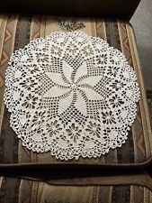 Vintage Round Crocheted Doily White picture