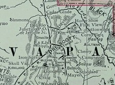 Vintage 1904 ARIZONA Map 14