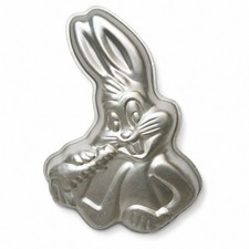 Vintage Wilton Bugs Bunny Cake Pan Looney Tunes Aluminum Character Bakeware picture