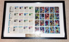 1990 Marvel Universe Series I Uncut Promo Press Sheet Of 40 Cards picture