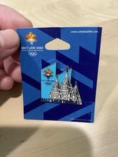 Salt Lake 2002 Winter Olympics Pin Salt Lake Temple Official Licensed Merchandis picture