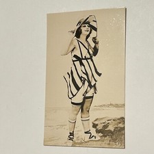 Vtg 1920s Glamour Girl Sunshine Comedies Bathing Beauty Flapper Postcard RPPC picture