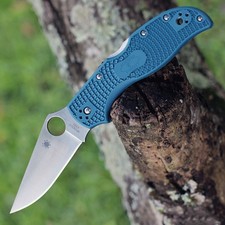 SPYDERCO STRETCH 2 LIGHTWEIGHT FOLDING KNIFE K390 TOOL STEEL BLUE FRN C90FP2K390 picture
