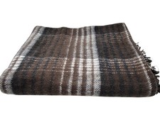 Heavy weight plaid blanket 82 x 64