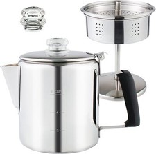 Multi Use Percolator Coffee Pot Stainless Steel Stove Top Coffee Maker picture