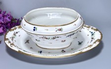 18thC Vieux Paris Porcelain Sauce Tureen 10 Sevres Style Floral No Lid, France picture