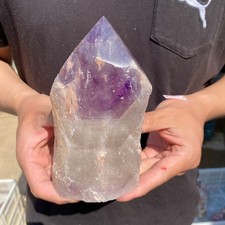 2lb Natural Amethyst Point quartz crystal polishing specimen Healing picture