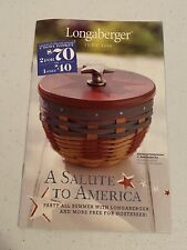 Longaberger  June 2008 Flyer A Salute To America   Basket Catalog   New picture