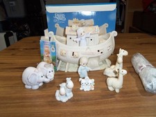 Vintage Precious Moments Two by Two Noah's Ark Incomplete Set w/ Boxes  READ #20 picture