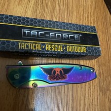 Aerosmith Rock Band Spring Assisted Open Pocket Knife Tac Force Pick 1 picture