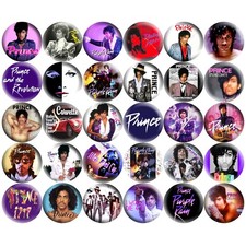 Prince & The Revolution Set of 30 Refrigerator Magnets 80s Pop Rock Music, 1.25