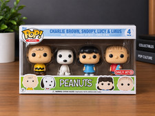 Funko Pop Peanuts Target Exclusive 4 Pack - Charlie Brown, Snoopy, Lucy, Linus picture