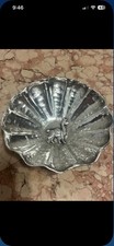 Vintage Peruvian Sterling Silver Scalloped Dish With Llama Figure. picture