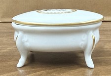 Vintage Weimar Porzellan Empress Elisabeth Sisi Porcelain Trinket Box Germany picture