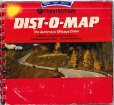 Vintage Rand McNally Dist-O-Map The Automatic Mileage Dialer 11,000 US Mileages picture