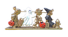 Danecraft PIN Halloween Vintage TRICK OR TREAT KIDS in COSTUMES Brooch picture