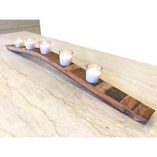 Wine Barrel 5-Candle Holder (Wine Barrel Furniture-Whiskey Barrel Gifts -Votive) picture