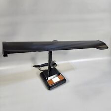 Vintage Adjustable Desk Lamp Metal Black Wood Grain Fluorescent Tube 17