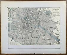 Vintage 1900 BERLIN GERMANY Map 14