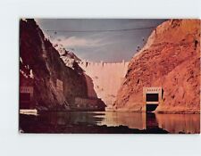 Postcard Downstream Face of Boulevard Dam as Seen from River Level USA picture