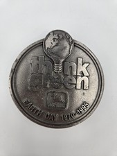1995 John Deere Earth Day Think Green Pewter Belt Buckle #311/ 500 2nd in Series picture