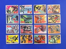 1966 Topps Batman Red Bat Lot Of 16 Cards - Fair To Good Condition picture