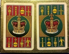 VINTAGE KINGSBRIDGE CORONATION PLAYING CARDS BRAND NEW WITH PAPERWORK SEALED100% picture