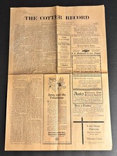 Antique June 1925 THE COTTER RECORD Newspaper Baxter County AR Arkansas History picture