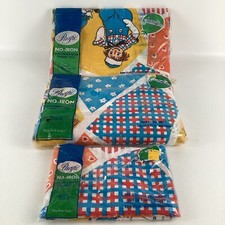 Patchwork Raggedy Ann Sheets Pillow Case Twin Muslin Fitted Pacific Vintage 70s picture