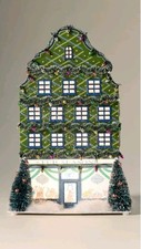 Anthropologie Emily Taylor Light Up Holiday House Pet Hotel New In Box Christmas picture