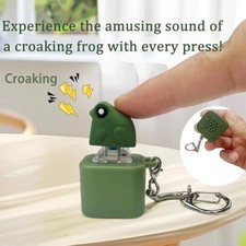 Frog Croaking Fidget Toy Adults Keyboard Clicker Frog Fidget Toys Fun Keychain** picture