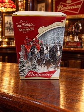 2015 Budweiser Holiday Stein First Snow 35th Anniversary New Box COA picture