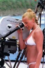 Cheryl Ladd in white bikini looks into camera on set Charlie's Angels 8x10 photo picture