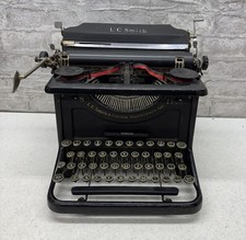 Antique L.C. Smith & Corona No. 8 Typewriter 11” Carriage Glass Keys 1920s picture