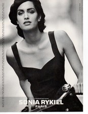 1992 Yasmeen Ghauri for Sonia Rykiel Magazine Ad Photo: Peter Lindbergh 1990s picture