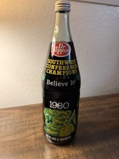 NEVER OPENED Vintage 1980/81 Dr. Pepper 32 Oz Baylor University Champs  picture